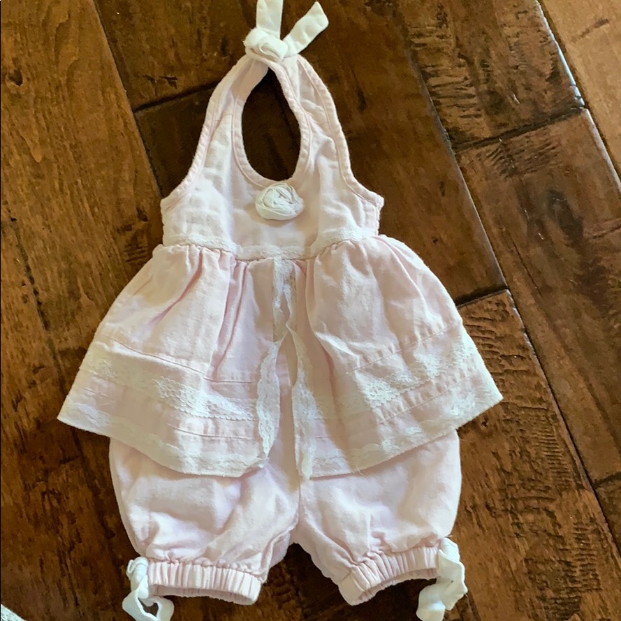 Girls Pink Romper